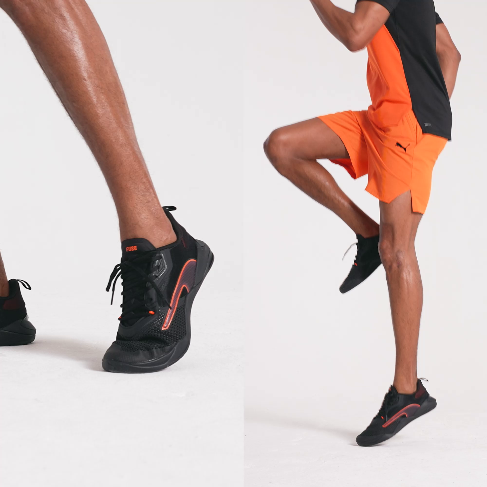 Зображення Puma Кросівки Fuse 2.0 Men's Training Shoes #10: PUMA Black-Cayenne-Wood Violet