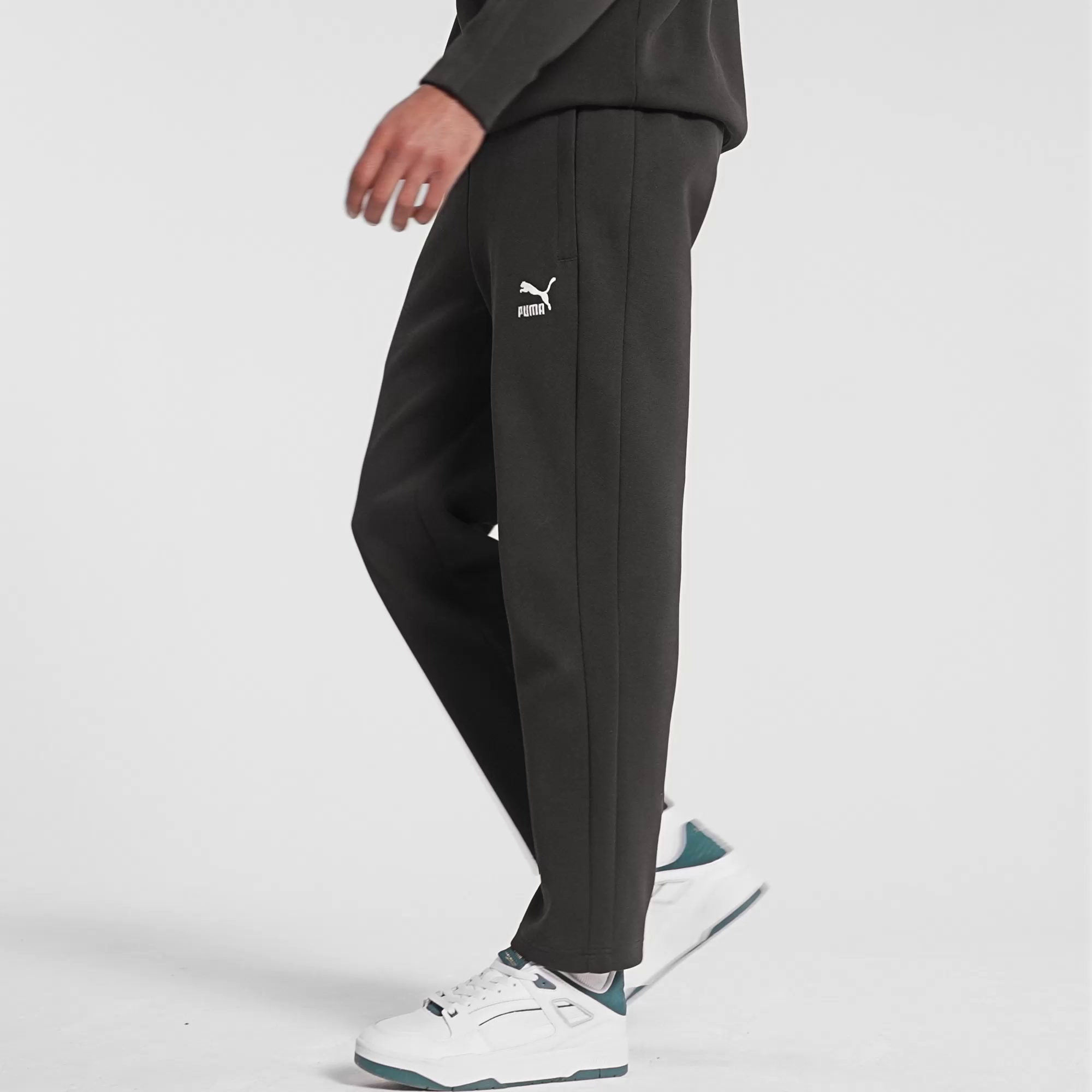 Men's PUMA T7 Track Pants Men In 10 - Black, Size Medium